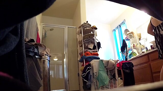 Mom enter in bath HD video